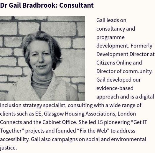 Gail Bradbrook Profile Removed from Citizens Online before London Extinction Rebellion Protests